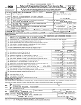 2018 JA of New Jersey Form 990 cover