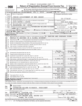2015 JA of New Jersey Form 990 cover